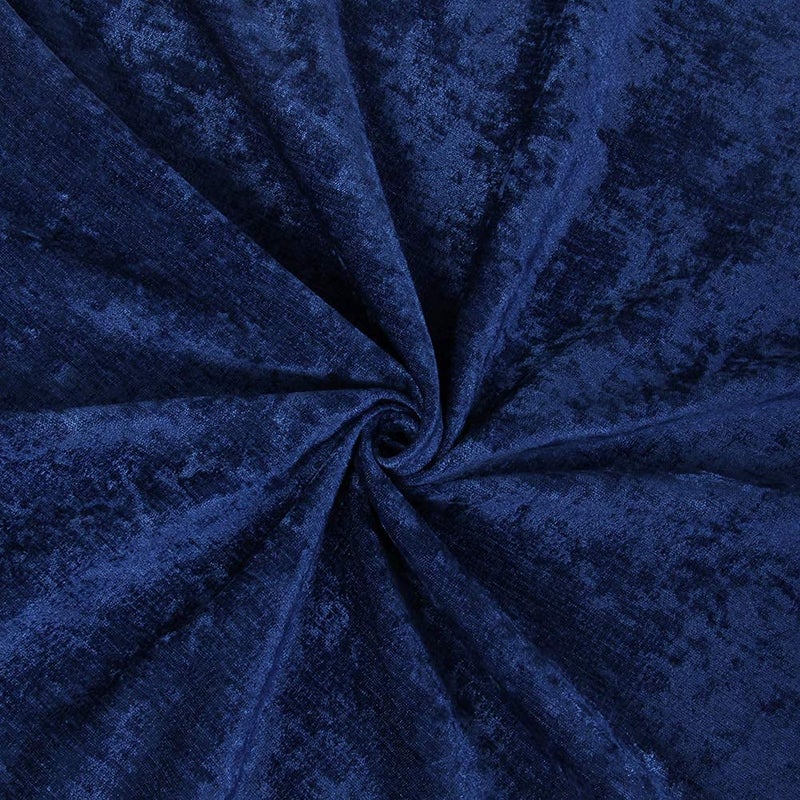 ELKCA Double-Sided Chenille Window Curtains Valance for Living Room Royal Blue Waterfall Valance for Bedroom,Rod Pocket (W39inch, 1 Panel) - Image 4